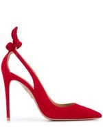 Aquazzura escarpins 105 mm à détail noué - Rouge