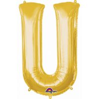 Grote letter ballon goud U 86 cm