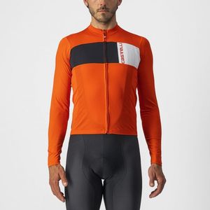 Castelli Prologo 7 fietsshirt lange mouw vuurrood heren XXL