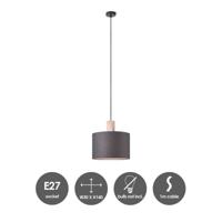 Light depot - hanglamp 30 - linnen / zwart - Outlet