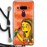 Jamie Lee Simpson: HTC U12+ Transparant Hoesje met koord