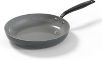 BE Living Koekenpan ø 24 cm - keramische anti-aanbaklaag - PFAS-vrij - geschikt voor alle warmtebronnen - grijs