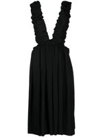 Comme Des Garçons Comme Des Garçons robe mi-longue à modèles - Noir