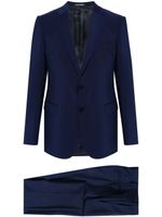 Emporio Armani costume en laine vierge - Bleu - thumbnail