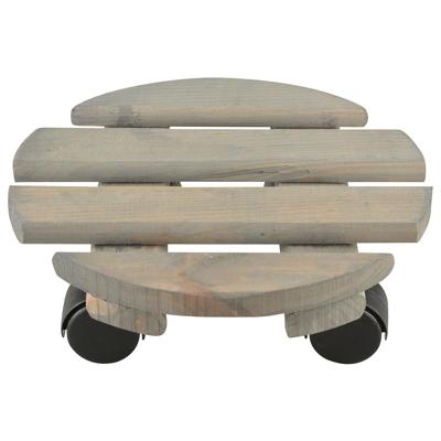 Esschert Design Plantentrolley - hout - 23 cm - tot 100 kg - trolley voor kamerplanten