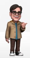 The Big Bang Theory Minix Figure Leonard Hofstadter 12 cm