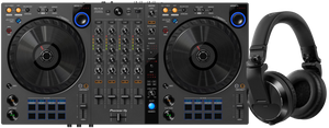 Pioneer DJ DDJ-FLX6 + Pioneer DJ HDJ-X7 Zwart