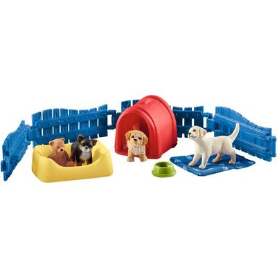 Farm World - Puppy huis Speelfiguur