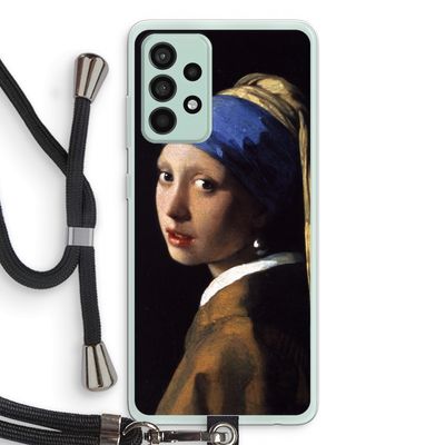 The Pearl Earring: Samsung Galaxy A52s 5G Transparant Hoesje met koord