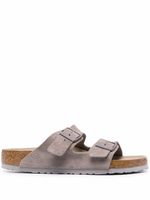 Birkenstock sandales en cuir à double brides - Gris - thumbnail