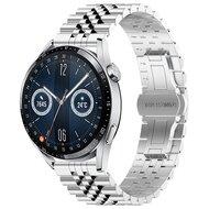Stalen band - Zilver - Huawei Watch GT 5 (Pro) / GT 4 / GT 3 / GT 2 - 46mm