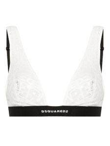 DSQUARED2 brassière à bande logo - Blanc