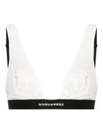 DSQUARED2 brassière à bande logo - Blanc - thumbnail