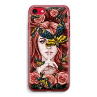 Lady Moth: iPhone SE 2020 Transparant Hoesje