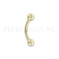 Banana goud 14 karaat 1.6 mm