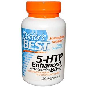 5-HTP, Enhanced with Vitamins B6 & C 100mg 120v-caps