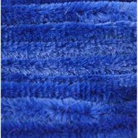 Chenilledraad - 20x - blauw - 14 mm x 50 cm - hobby/knutsel materialen