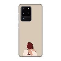 I drink wine: Volledig geprint Samsung Galaxy S20 Ultra Hoesje