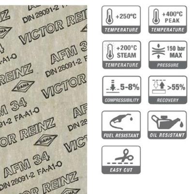Pakking papier Victor Reinz MF34 1.00 mm