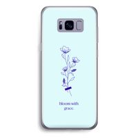 Bloom with grace: Samsung Galaxy S8 Plus Transparant Hoesje