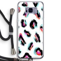 Cheetah color: Samsung Galaxy S8 Transparant Hoesje met koord