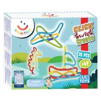 Clics Spaghetteez 3d art flexibele bouwstaafjes, 35dlg.
