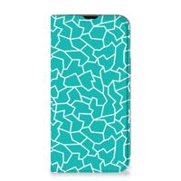 iPhone 14 | Bookcase | Cracks Blue