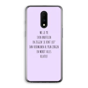Relatief: OnePlus 7 Transparant Hoesje