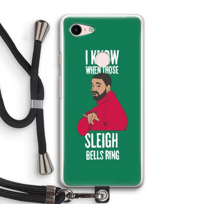 Sleigh Bells Ring: Pixel 3 Transparant Hoesje met koord