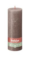 Bolsius kaars rustiek 7x19 cm taupe