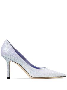 Jimmy Choo escarpins Love 85 mm à paillettes - Argent