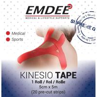 Emdee Kinesiologie Tape Kinesio Tape 20 Pre-Cut Strips