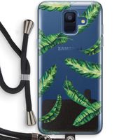 Lange bladeren: Samsung Galaxy A6 (2018) Transparant Hoesje met koord