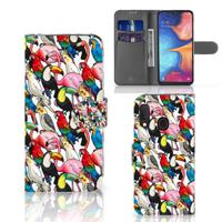 Samsung Galaxy A20e | Telefoonhoesje | Met pasjeshouder | Birds
