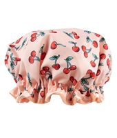 The Vintage Cosmetic Company Shower Cap Cherry Print - thumbnail