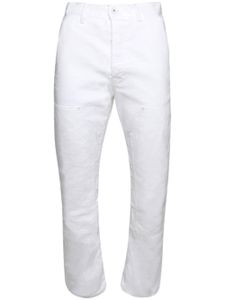 Purple Brand logo-patch wide-leg jeans - Blanc