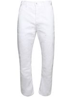 Purple Brand logo-patch wide-leg jeans - Blanc - thumbnail