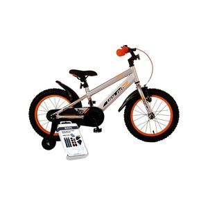 Volare Kinderfiets Rocky - 18 inch - Grijs - Inclusief WAYS Bandenplakset