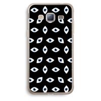 Eyes pattern: Samsung Galaxy J3 (2016) Transparant Hoesje