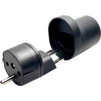 Martin Kaiser 181/sw/1 Reisstekker Fix-Adapter CH Typ 12/Schuko denzentraler Steckeransatz, IP 20, schwarz Martin Kaiser 181/sw/1 Reisstekker Fix-Adapter CH Typ 12/Schuko denzentraler Steckeransatz, IP 20, schwarz