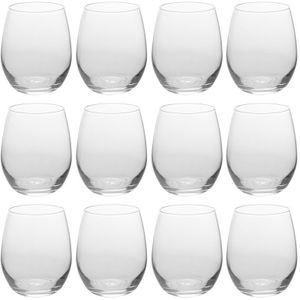 12x Luxe sapglazen/waterglazen van 390 ml