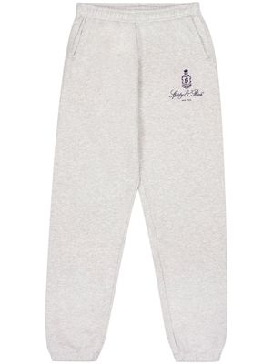 Sporty & Rich pantalon de jogging Vendome à logo imprimé - Gris