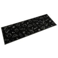 VidaXL Keukenmat wasbaar ochtendprint 60x180 cm fluweel zwart VidaXL Keukenmat wasbaar ochtendprint 60x180 cm fluweel zwart