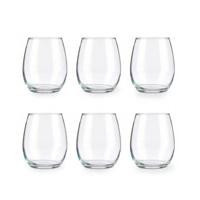 Pasabahce Drinkglazen Tumblers - luxe glas - 6x stuks - 350 ml - waterglazen