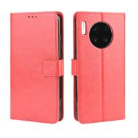 Retro Crazy Horse textuur horizontale Flip lederen case voor Huawei mate 30 met houder & kaartsleuven & fotolijstjes (rood)