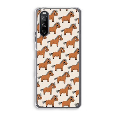 Pony: Sony Xperia 10 III Transparant Hoesje
