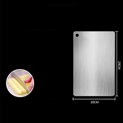 SteelSlice - Dubbelzijdige Titanium Snijplank van 316 Roestvrij Staal
