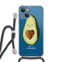 Avocuddle: iPhone 13 Transparant Hoesje met koord