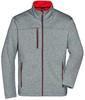 James & Nicholson JN1148 Men´s Softshell Jacket - /Dark-Melange/Red - S - thumbnail