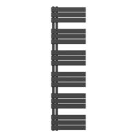 Belrad Handdoekradiator - links - aansluiting/comb - 1800X500mm- Zwart BUCZ1800500